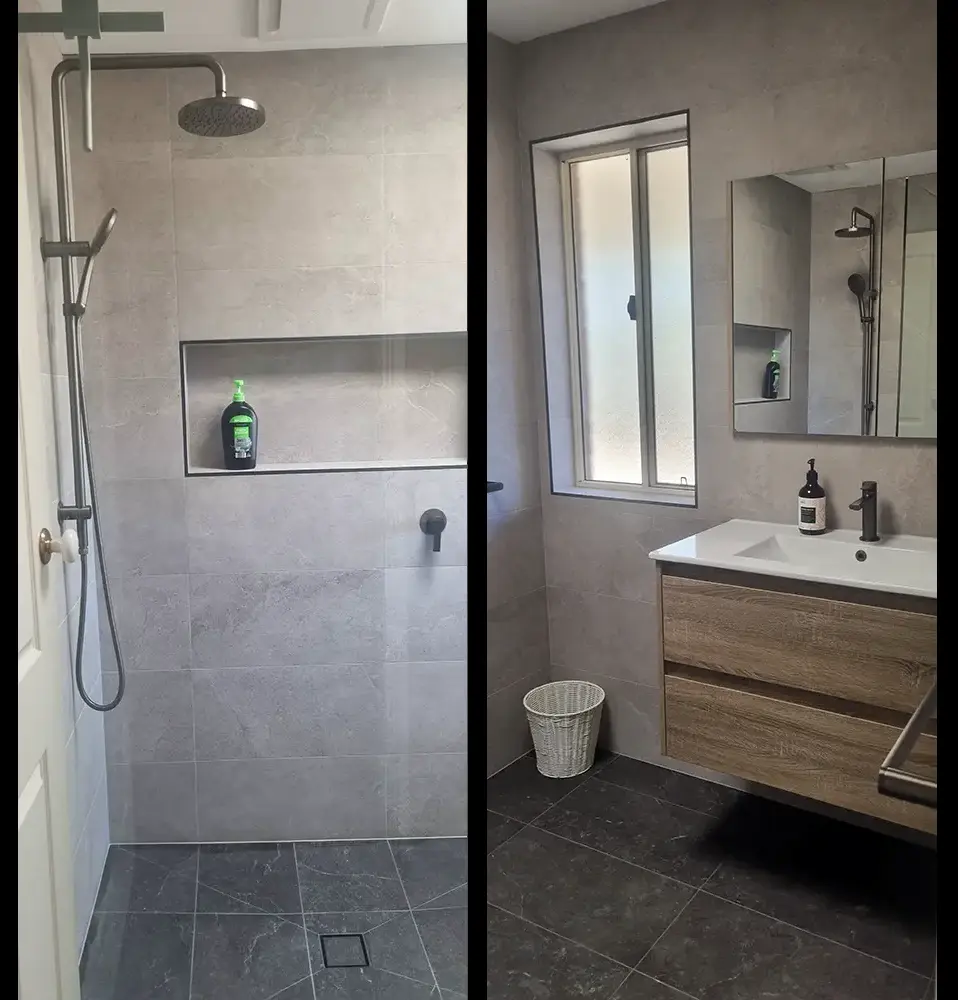 recently renovated shower room